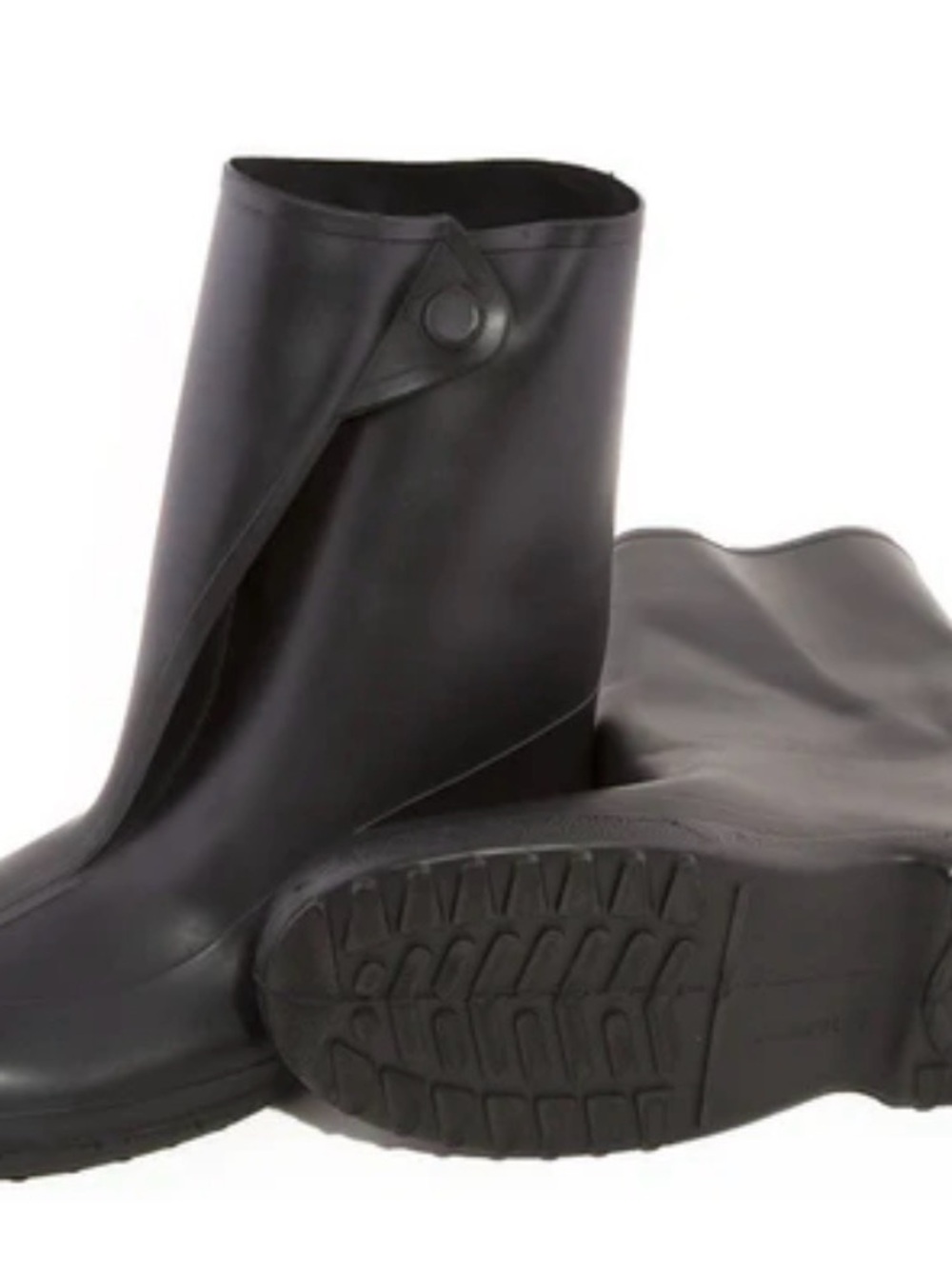 TINGLEY Black Rubber Classic Fit Overshoe Short Rain Boots